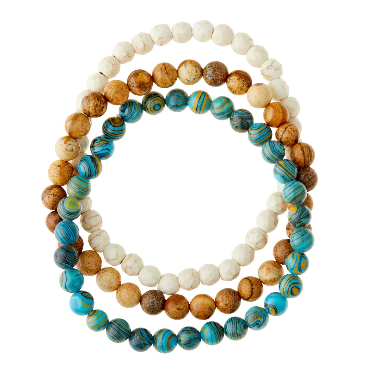6 Packs: 3 ct. (18 total) Signature Color Shop Azur Malachite Bracelets by Bead Landing™